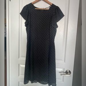 H&M dress midi length polka dot dress size medium
